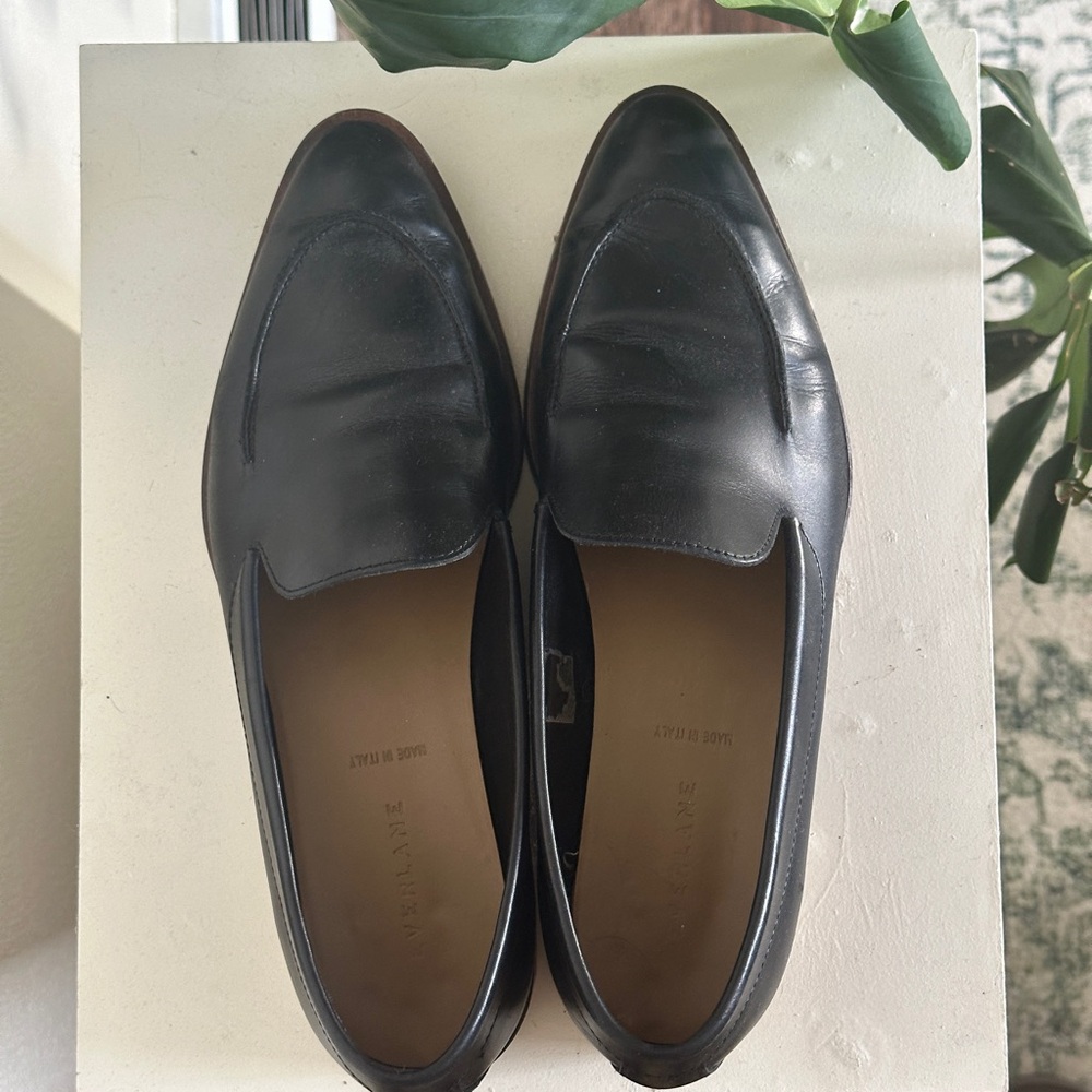 Everlane Black Leather Loafers